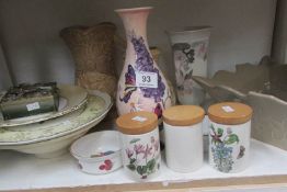 A mixed lot of vases etc including West German