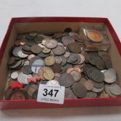 A box of mixed coins