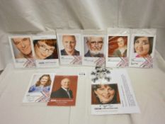 9 signed photo's (Amanda White,Howard Leader, Melvyn Prior,Rosie Duffield, Rob Underwood, Judy