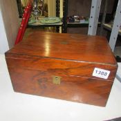 A walnut writing box