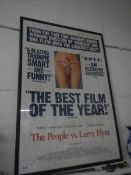 A framed film poster 'The People vs Harry Flint'
