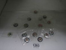 A quantity of Lambretta, Vespa scooter mod badges