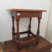 An oak Joint stool