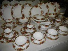 Approximately 55 pieces of Royal Albert Old Country Roses