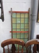 A panel of leaded glass, 1 pane a/f