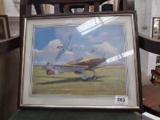 A watercolour of aircraft, Mike Delaney,'85