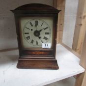 An American inlaid mantel clock