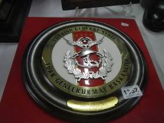 A cased Turkish General Staff military presentation plaque, 2003