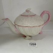 A unmarked Beleek style teapot