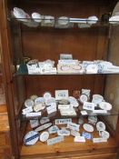 A large quantity of ceramic advertising ware