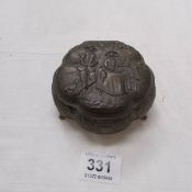 A bronze trinket box by the Luton Alliance Foundry