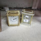 2 Carriage clocks