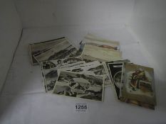A mixed lot of postcards