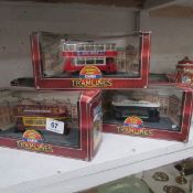 5 boxed Corgi trams