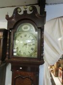 A raised dial Nottingham grandfather clock