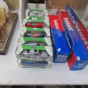 A quantity of boxed diecast Corgi, Mobil and Esso tanker and transporter