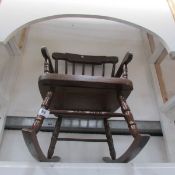 A Child's rocking chair