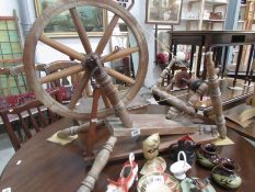 An old spinning wheel, a/f