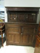 An early oak court cupboard