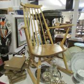 An Ercol style rocking chair