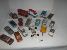 A quantity of playworn Corgi die cast, 1960's onwards