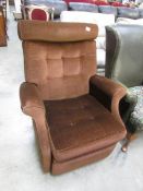 A brown armchair