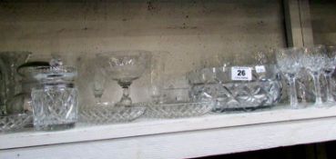 A quantity of glassware