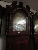 A large Grandfather clock by Lester, Halifax