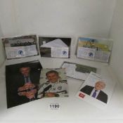 A quantity of signed photo's including football teams