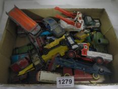 A mixed lot of playworn die cast models, Corgi, Matchbox etc