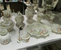 A quantity of Aynsley small items including a milk jug, candlesticks etc