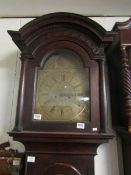 A brass faced 8-day grandfather clock (re-entered)