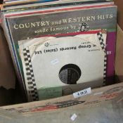 A quantity of LP's and 78rpm records including Everly Brothers