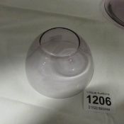 A 1920/30's Lalique purple bowl and plate