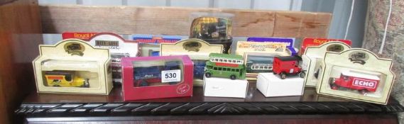 A mixed lot of die cast models.