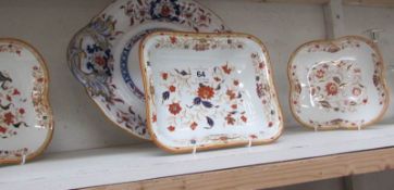 A Minton plate and 3 items of Wedgwood