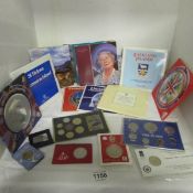 A quantity of coin collection sets including GB, Falklands, St. Helena and Ascension Island