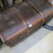 An old travelling trunk