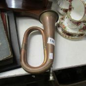 A brss and copper bugle