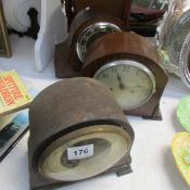 3 mantel clocks