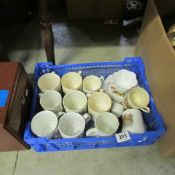 A mixed lot of commemorative china 1902 onwards including Shelley cup & saucer