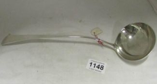 A George II silver ladle, London 1759, approx. 180gms