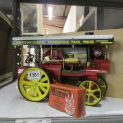 A boxed Wilesco steam engine