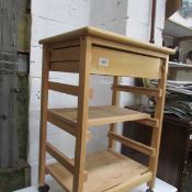 A pine kitchen stand