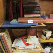 A mixed lot of ephemera including 40/50's diaries, Women's land army, postcards etc
