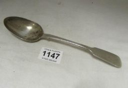 A Victorian silver dessert spoon