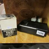A Sinclair microvision (mini TV) & a Fussball radio model 675