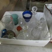 A box of glassware.