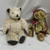 A House of Nisbet 'Merry the Wizard' bear and a Canterbury bear with signed paw