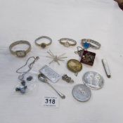 A mixed lot of jewellery and watches etc